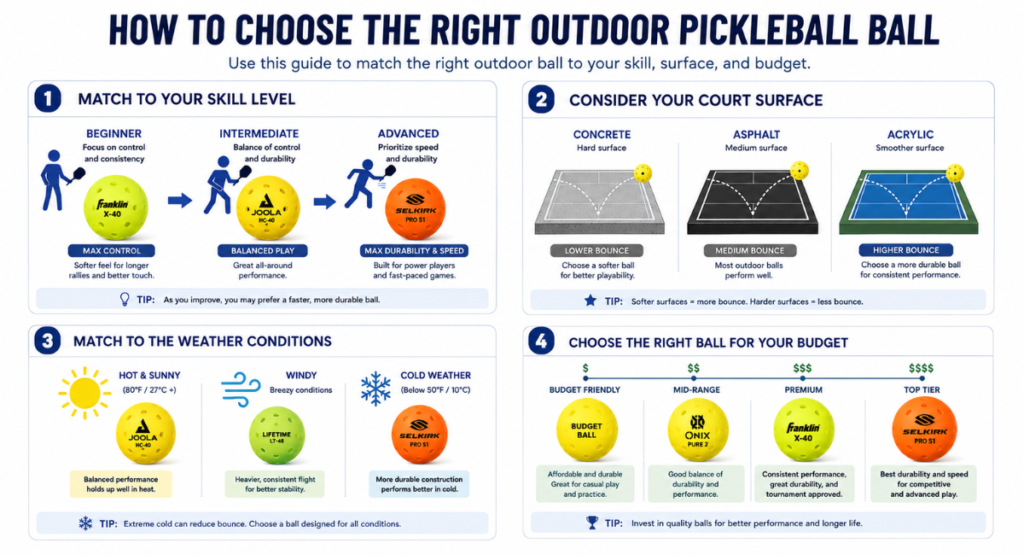 Use this guide to match the right ball to your skill, surface, and budget.